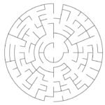 30 Pages Simple Circle Maze Puzzle Book for Kids Ages 4–8_3