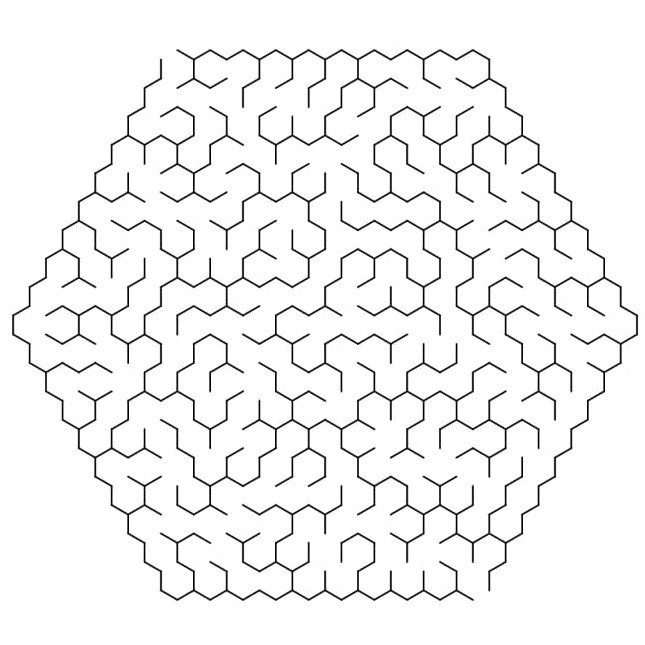 30 page hexagon Maze puzzle book_4