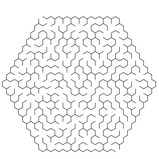 30 page hexagon Maze puzzle book_5