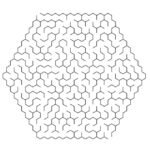 30 pages simple Hexagon Maze Puzzle for Kids Ages 4 to 8 _1