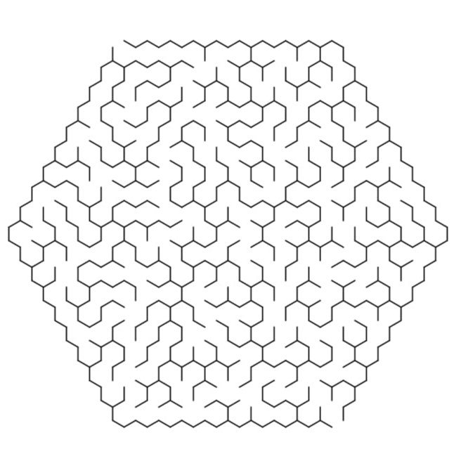 30 pages simple Hexagon Maze Puzzle for Kids Ages 4 to 8 _1 30 pages simple Hexagon Maze Puzzle for Kids Ages 4 to 8 _1
