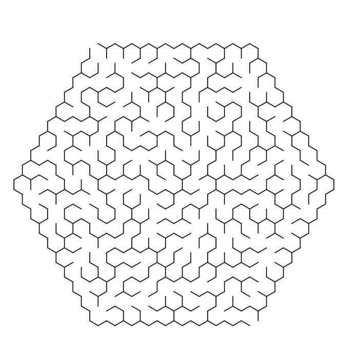 30 pages simple Hexagon Maze Puzzle for Kids Ages 4 to 8 _3