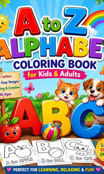 A to Z Alphabet Coloring Book for Kids1
