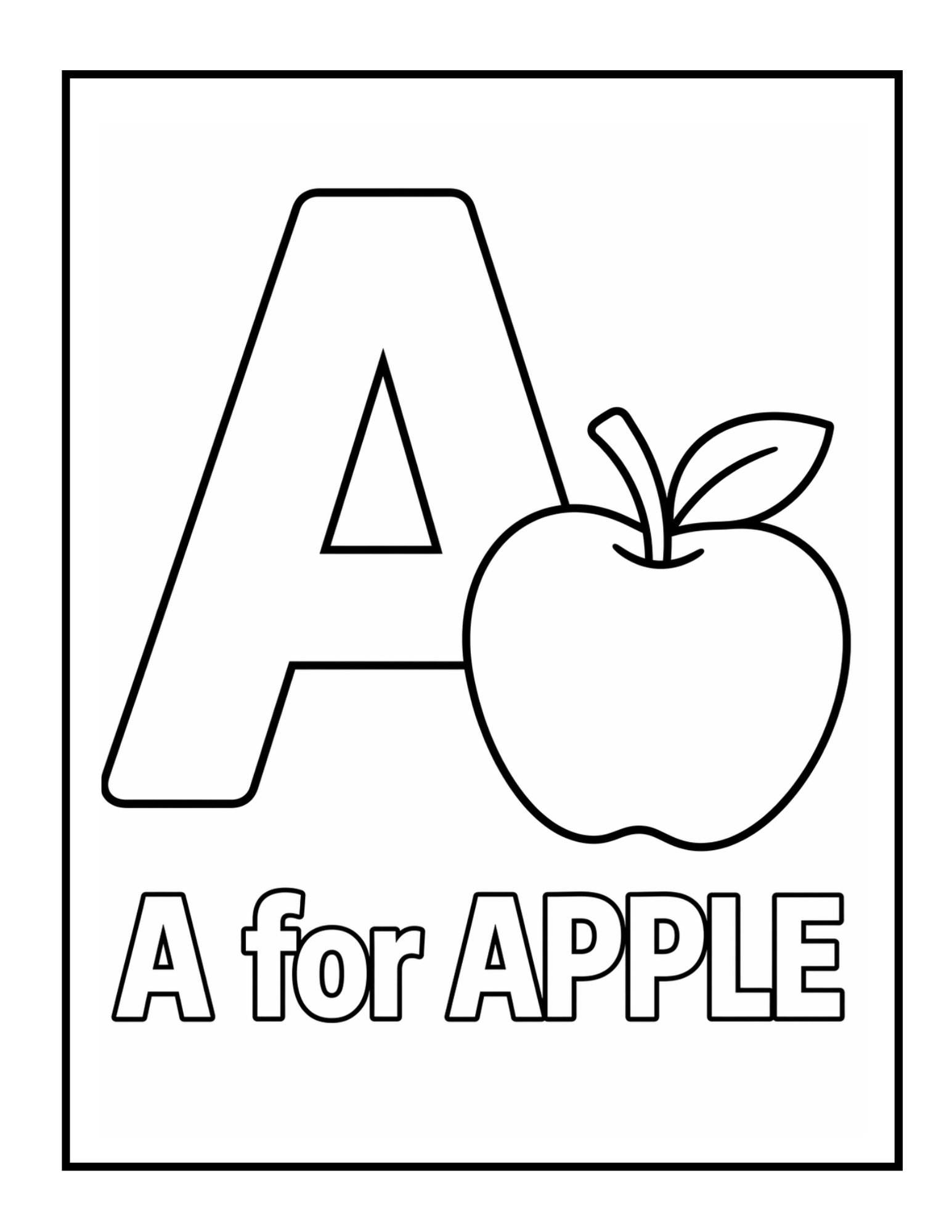 A to Z Alphabet Coloring Book for Kids3
