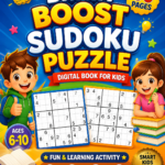 Brain Boost Sudoku Puzzle Digital Book for Kids – 30 Pages Fun & Learning Activity (Ages 6–10)