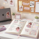 Cute Exam & School Study Planner 20 Sticker Bundle3