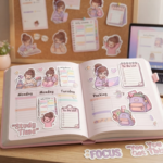 Cute Exam & School Study Planner 20 Sticker Bundle8