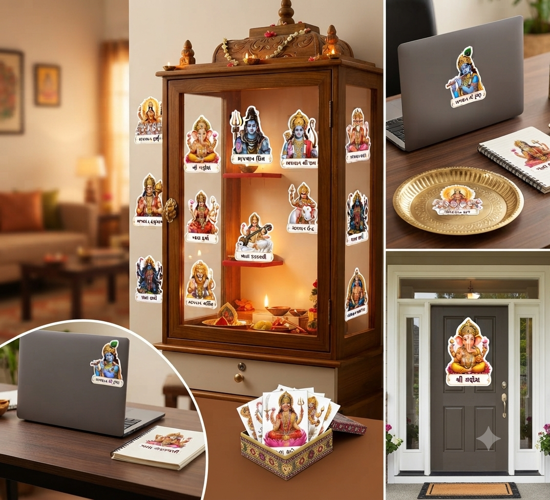God Sticker Guj_Hindi with Name 40 Sticke Bundle12 God Sticker Guj_Hindi with Name 40 Sticke Bundle12