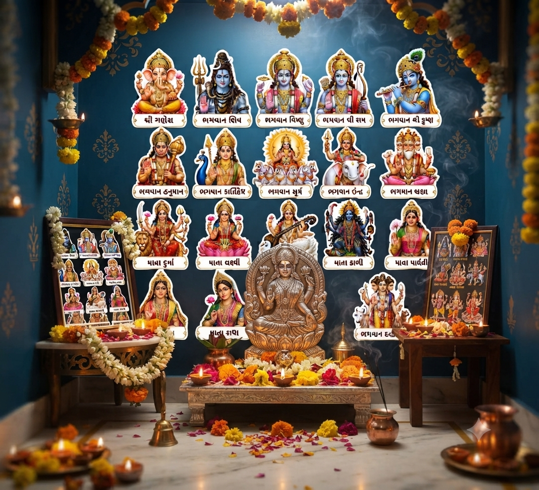 God Sticker Guj_Hindi with Name 40 Sticke Bundle6 God Sticker Guj_Hindi with Name 40 Sticke Bundle6