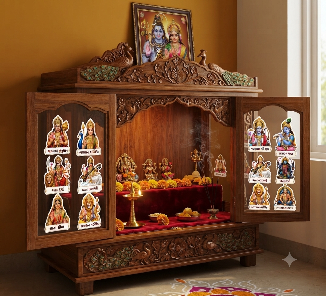 God Sticker Guj_Hindi with Name 40 Sticke Bundle9