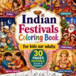 Indian Festivals Coloring Book For kids aur adults