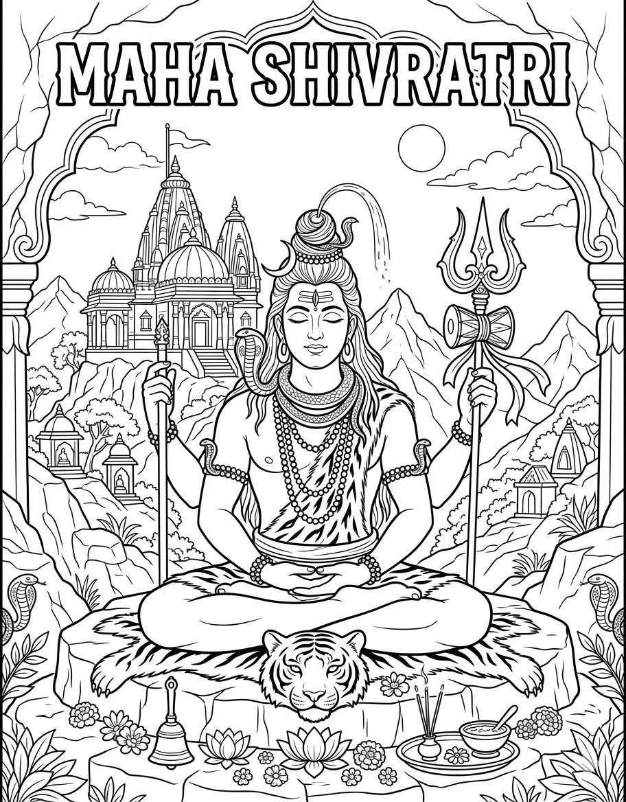 Indian Festivals Coloring Book For kids aur adults9