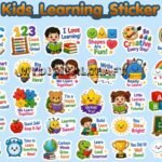 Kindergarten Educational 30 Sticker Bundle2