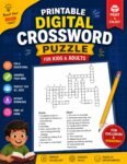 Printable Digital Crossword Puzzle 30 Page Pack for Kids & Adults
