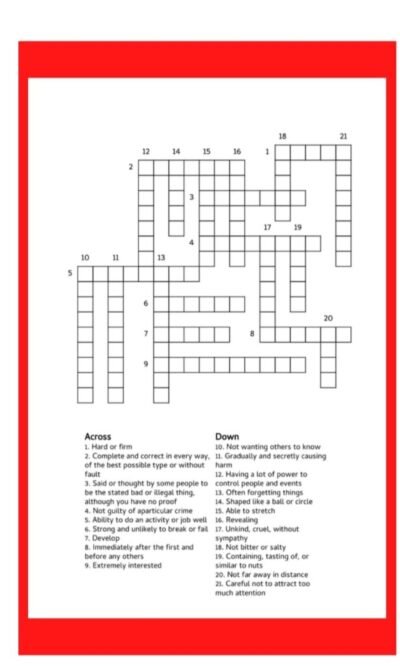Printable Digital Crossword Puzzle 30 Page Pack for Kids & Adults1