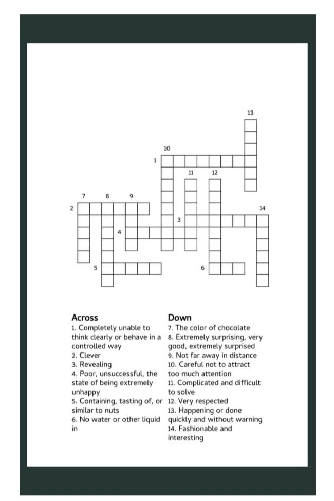 Printable Digital Crossword Puzzle 30 Page Pack for Kids & Adults4 Printable Digital Crossword Puzzle 30 Page Pack for Kids & Adults4