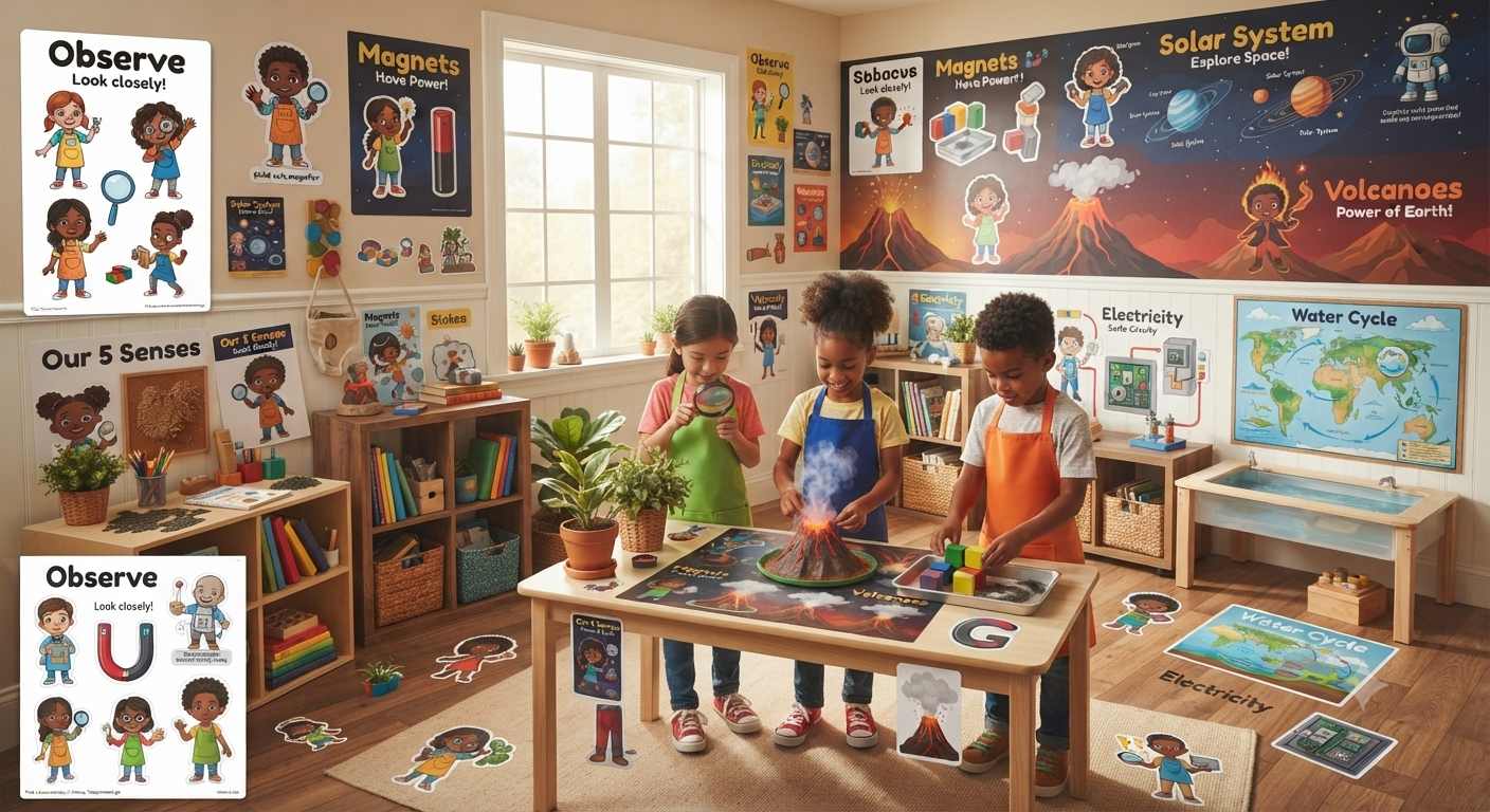Science Learning 30 Stickers Bundle11 Science Learning 30 Stickers Bundle11