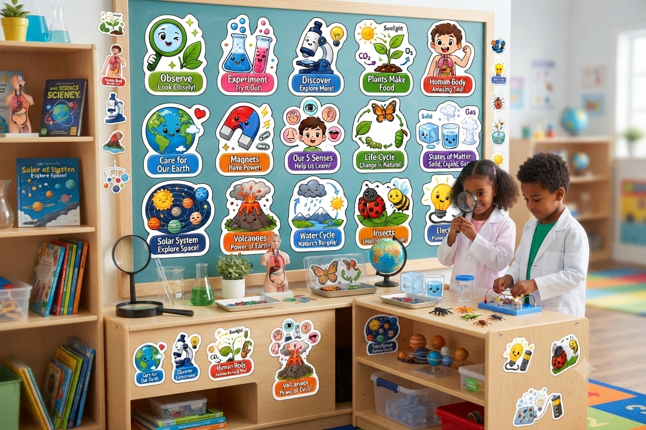 Science Learning 30 Stickers Bundle14 Science Learning 30 Stickers Bundle14