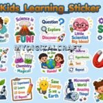 Science Learning 30 Stickers Bundle3