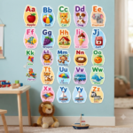 Simple Alphabet & Phonics Stickers A To Z10