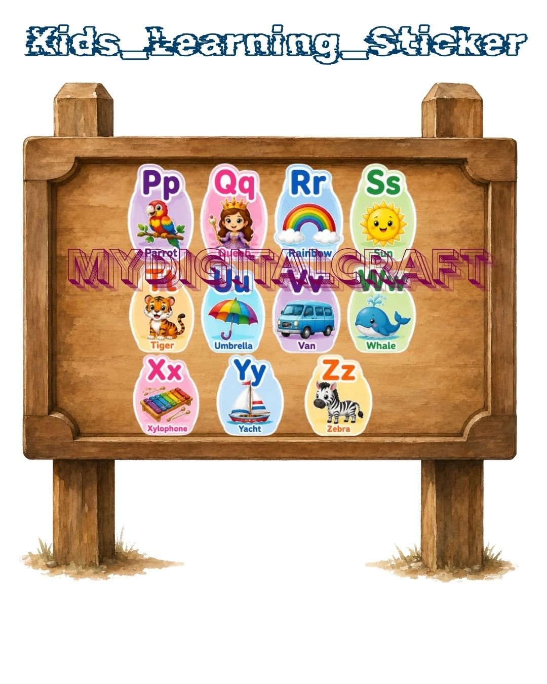 Simple Alphabet & Phonics Stickers A To Z2 Simple Alphabet & Phonics Stickers A To Z2