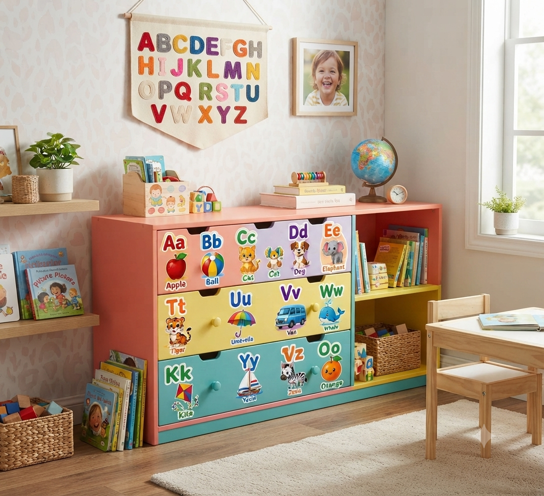 Simple Alphabet & Phonics Stickers A To Z6 Simple Alphabet & Phonics Stickers A To Z6