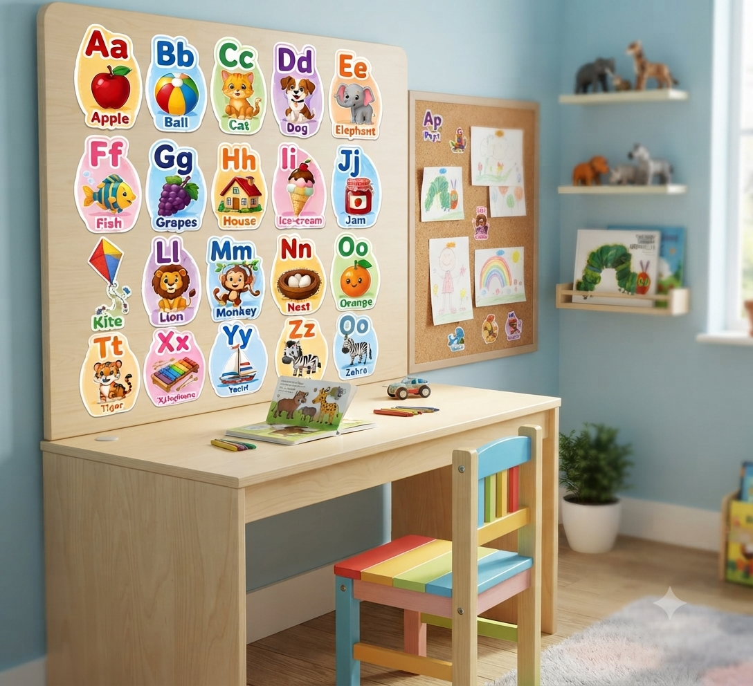 Simple Alphabet & Phonics Stickers A To Z7 Simple Alphabet & Phonics Stickers A To Z7