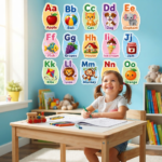 Simple Alphabet & Phonics Stickers A To Z8