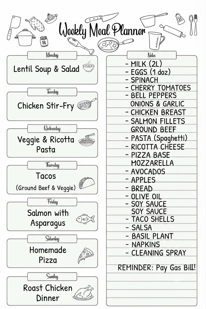 WEEKLY MEAL PLANNER BOOK 100 PAGES_3 WEEKLY MEAL PLANNER BOOK 100 PAGES_3