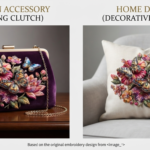 3D Textured Embroidery Butterfly & Floral Artwork 5 Patch_6