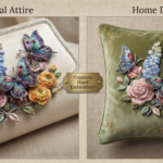 3D Textured Embroidery Butterfly & Floral Artwork 5 Patch_8