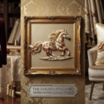 3D Textured Embroidery Horse Artwork 5 Patch Design_10