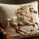 3D Textured Embroidery Horse Artwork 5 Patch Design_7