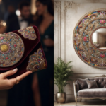 3D Textured Embroidery Royal Circular Mandala Artwork 10 patch Design_13