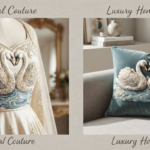 3D Textured Embroidery Swan 3 Patch Design PNG_6