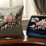 Luxury 3D Textured Embroidery Cherry Blossom Branch with Pearl Flowers_8