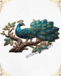 Luxury 3D Textured Peacock Embroidery Design_1