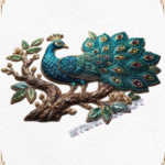 Luxury 3D Textured Peacock Embroidery Design_1