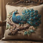 Luxury 3D Textured Peacock Embroidery Design_5