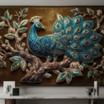 Luxury 3D Textured Peacock Embroidery Design_9
