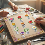 20_Pcs Flowers Guj,Hindi And English name_Sticker_10