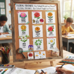 20_Pcs Flowers Guj,Hindi And English name_Sticker_7