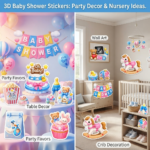 42++ Digital Baby Shower 3D PNG Stickers_4