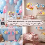 42++ Digital Baby Shower 3D PNG Stickers_6