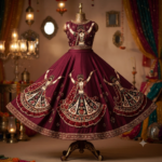 5 Digital Garba Dancer 3D Embroidery Sticker_5
