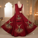 5 Digital Garba Dancer 3D Embroidery Sticker_6