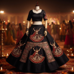 5 Digital Garba Dancer 3D Embroidery Sticker_8