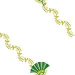 C Pallu Saree Embroidery Design with Floral Border
