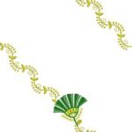 C Pallu Saree Embroidery Design with Floral Border