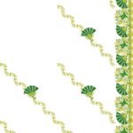 C Pallu Saree Embroidery Design with Floral Border